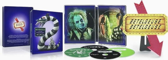 Cover for Beetlejuice · Beetlejuice 2-film Collection with Lamp (4K Ultra HD/BD) [Steelbook edition] (2024)