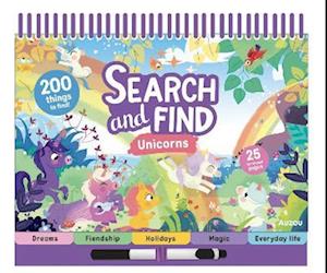 Unicorns Search and Find - Search-and-Find Notebooks - Unicorns Search and Find - Livros - Auzou - 9791039562003 - 22 de maio de 2025