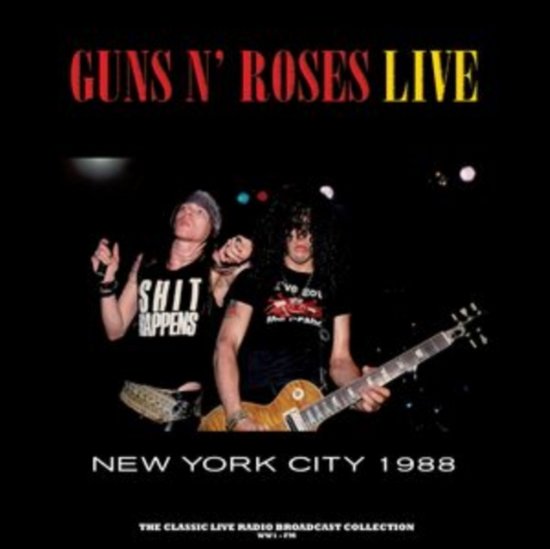 Cover for Guns N Roses · Live In New York City 1988 (Yellow Cloudy Vinyl) (LP) (2024)