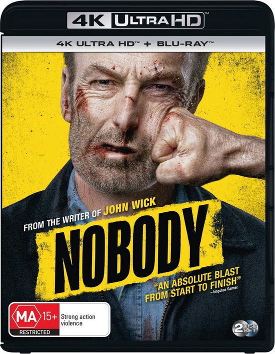 Cover for Odenkirk, Bob, Serebryakov, Aleksey, Nielsen, Connie, Naishuller, Ilya · Nobody (4K Ultra HD) (2021)