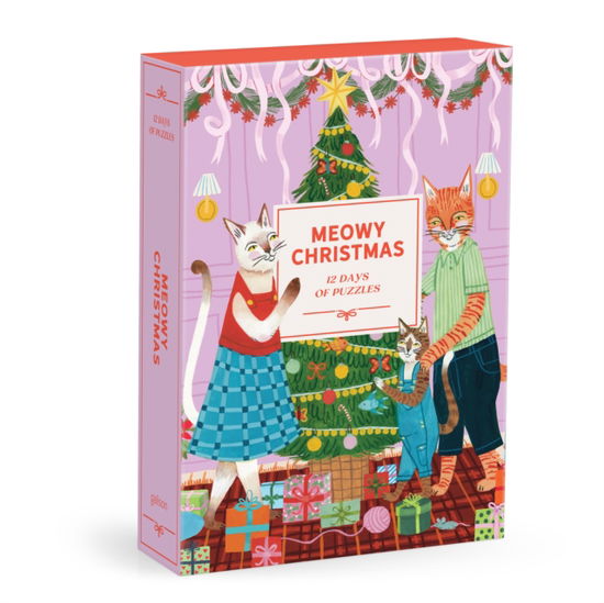Cover for Galison · Meowy Christmas 12 Days of Puzzles 500 Piece Countdown (SPIEL) (2025)