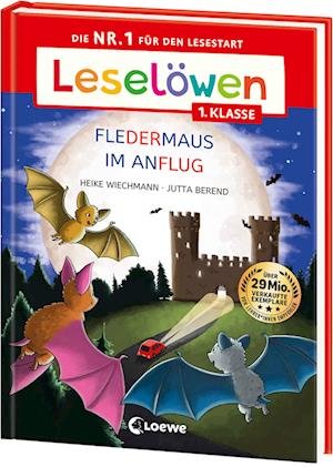 Cover for Heike Wiechmann · Leselöwen 1. Klasse - Fledermaus im Anflug (Großbuchstabenausgabe) (Book) (2025)