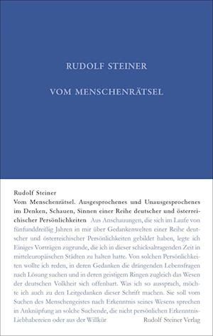 Cover for Rudolf Steiner · Vom Menschenrätsel (Bog) (2023)