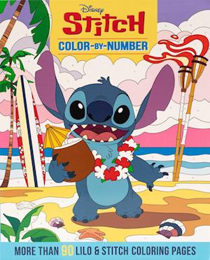 Cover for Editors Of Thunder Bay Press · Disney Stitch Color By Number (Bog) (2025)