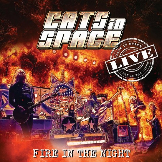 Cover for Cats in Space · Fire in the Night: Live - Red Vinyl (LP) (2024)