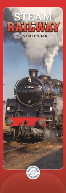 Carousel Calendars · Steam Railway Slim Calendar 2025 (Paperback Book) (2024)