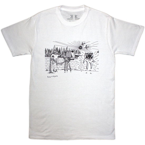 Cover for Radiohead · Radiohead Unisex Organic T-Shirt: Despot (White) (T-shirt) [size S]