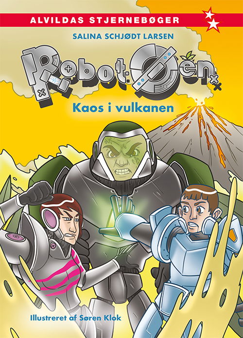 Cover for Salina Schjødt Larsen · Robot-øen: Robot-øen 2: Kaos i vulkanen (Bound Book) [1st edition] (2025)