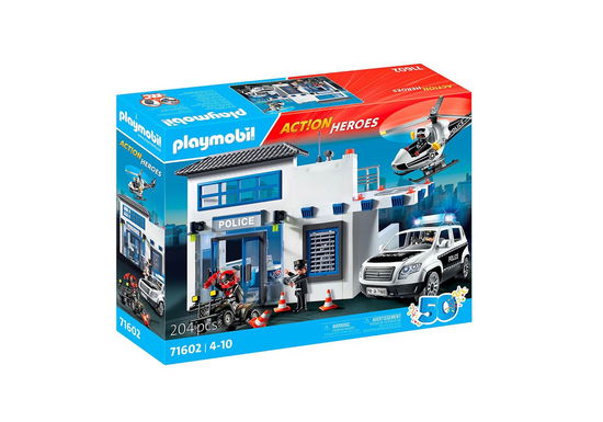 Cover for Playmobil · Playmobil - Police Station (71602) (Legetøj)