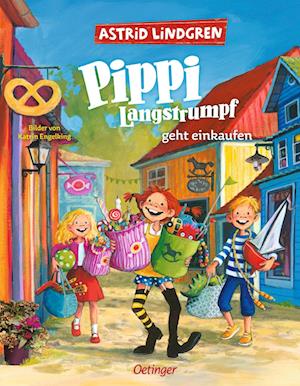 Cover for Astrid Lindgren · Pippi Langstrumpf geht einkaufen (Book) (2025)
