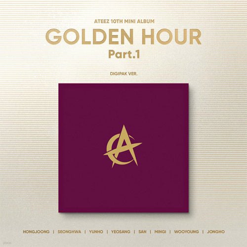Cover for ATEEZ · Golden Hour pt. 1 (CD/Merch) [Random Digipack w. POB edition] (2024)