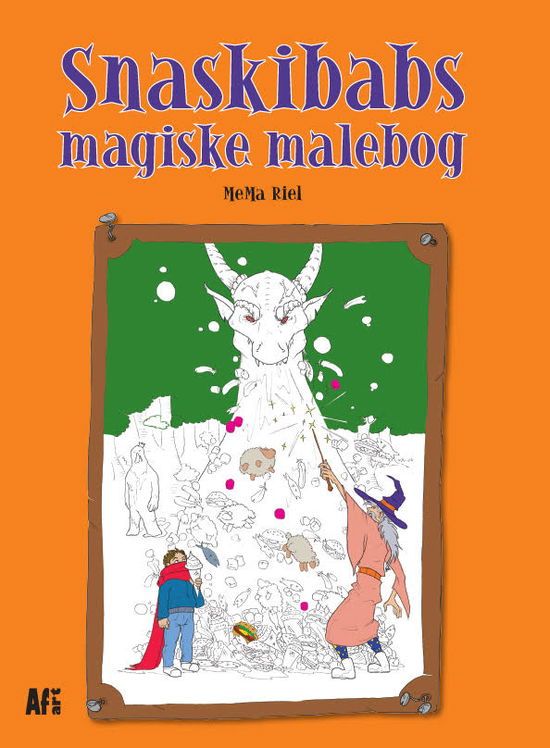 Cover for Troldmanden Snaskibab: Snaskibabs magiske malebog (Sewn Spine Book) [1st edition] (2025)