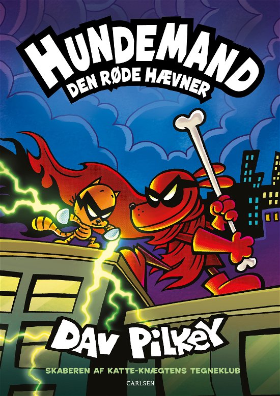 Cover for Dav Pilkey · Hundemand: Hundemand (12) Den røde hævner (Gebundesens Buch) [1. Ausgabe] (2024)