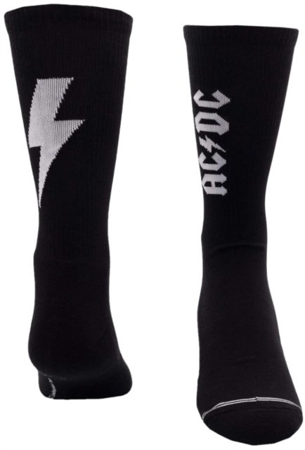 Cover for AC/DC · AC/DC Lightning Strikes Crew Socks - Large (CLOTHES) (2024)
