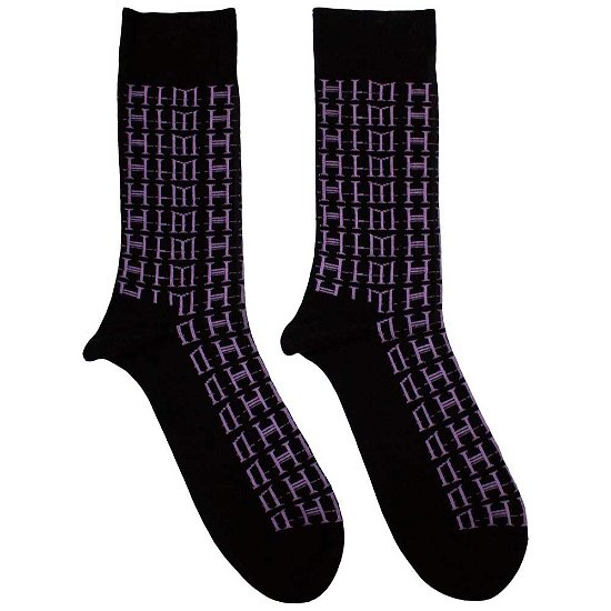 Cover for Him · HIM Unisex Ankle Socks: Logo Repeat (UK Size 7 - 11) (CLOTHES) [size M]