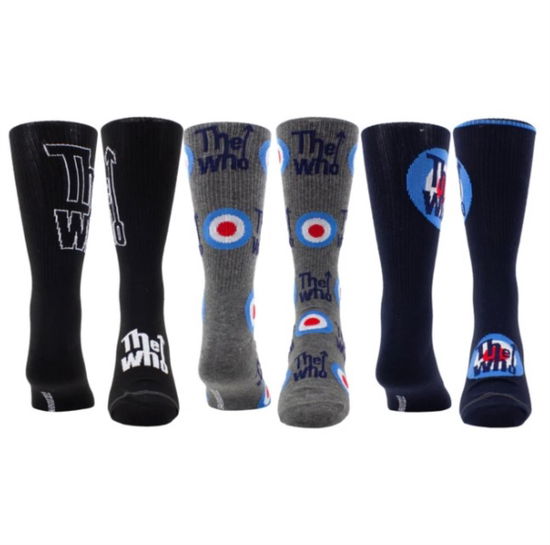 Cover for The Who · The Who Assorted Crew Socks 3 Pack (One Size) (CLOTHES) (2024)