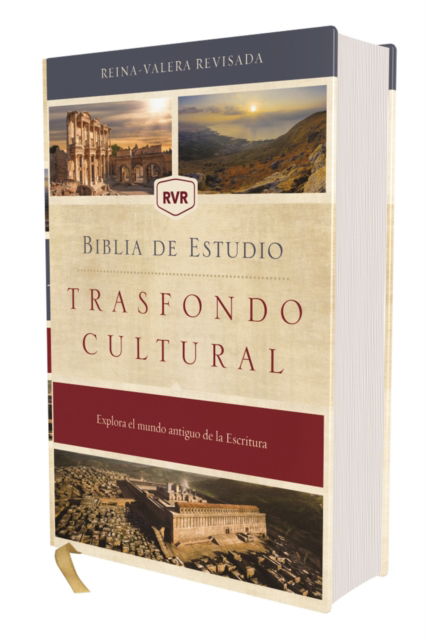 Cover for Revisada Reina Valera Revisada · RVR, Biblia de estudio trasfondo cultural, Tapa dura, Interior a color, Comfort Print: Explora el mundo antiguo de la Escritura (Hardcover Book) (2025)