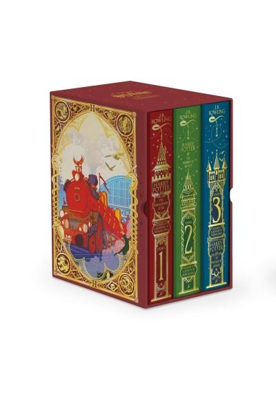 Cover for J.K. Rowling · Harry Potter 1-3 Box Set: MinaLima Edition (N/A) (2024)
