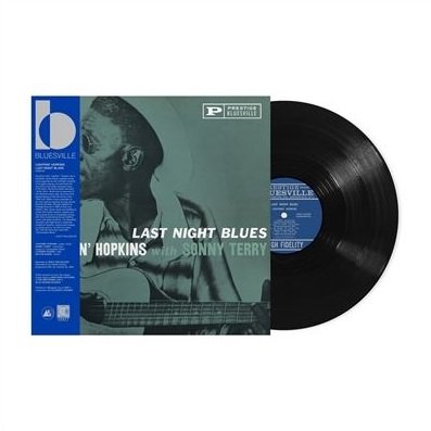 Cover for Lightnin' Hopkins &amp; Sonny Terry · Last Night Blues (LP) [Bluesville Acoustic Sounds Series edition] (2024)