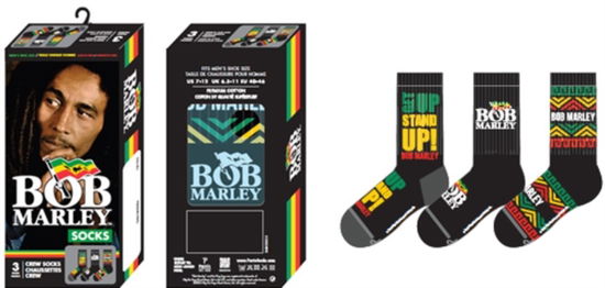 Cover for Bob Marley · Bob Marley Socks 3 Pack In Gift Box (One Size) (Kläder) (2024)