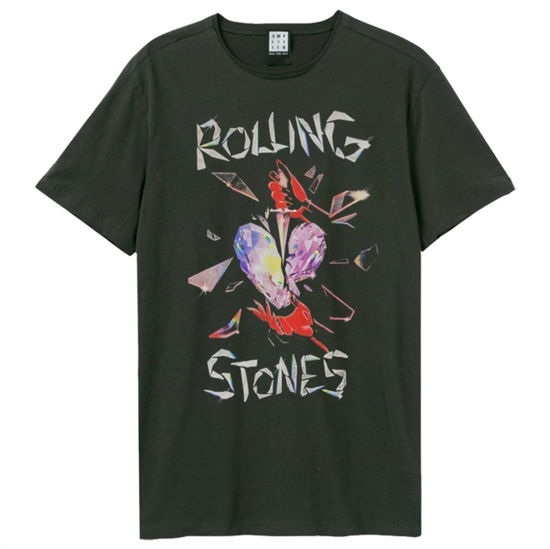 Cover for The Rolling Stones · Rolling Stones Hackney Diamonds Amplified Vintage Charcoal Large T Shirt (T-shirt)