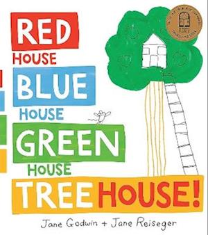 Cover for Jane Godwin · Red House, Blue House, Green House, Tree House (Board book) (2025)
