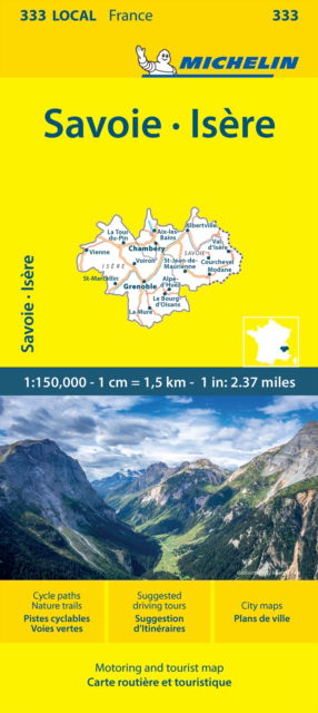 Isere Savoie - Michelin Local Map 333: Map - Michelin - Bøker - Michelin Editions des Voyages - 9782067263079 - 15. august 2024