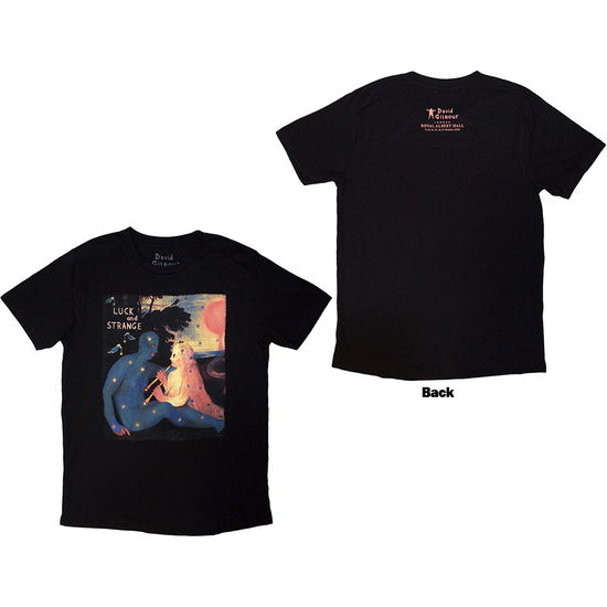 Cover for David Gilmour · David Gilmour Unisex T-Shirt: Luck &amp; Strange London 2 (Black) (Back Print &amp; Ex-Tour) (T-shirt) [size S]