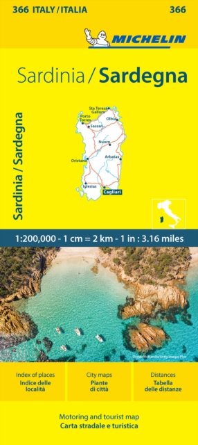 Cover for Michelin · Sardinia - Michelin Local Map 366: Map (Landkarten) (2024)