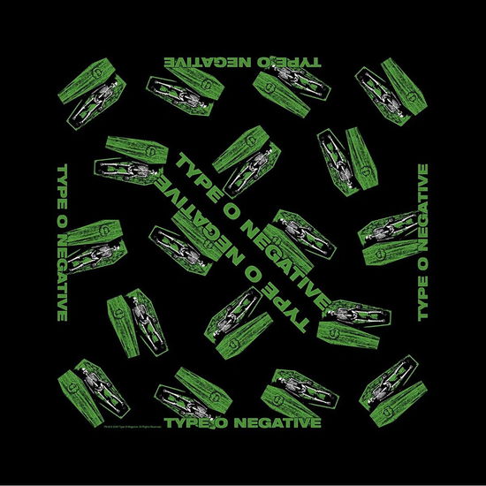 Cover for Type O Negative · Type O Negative Unisex Bandana: Coffins (Black) (MERCH) (2025)