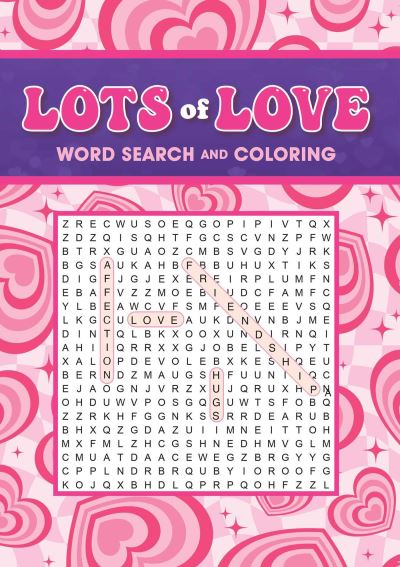 Cover for Editors of Thunder Bay Press · Lots of Love Word Search and Coloring - Coloring Book &amp; Word Search (Taschenbuch) (2025)