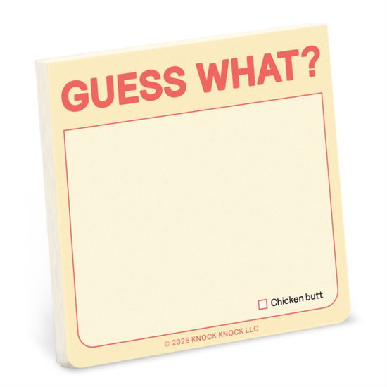 Cover for Knock Knock · Knock Knock Guess What? Sticky Note (Print) [Pastel edition] (2025)