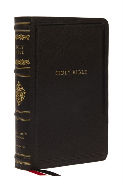 Cover for Thomas Nelson · KJV Large Print Reference Bible, Black Leathersoft, Red Letter, Comfort Print (Sovereign Collection): Holy Bible, King James Version (Leather Book) (2025)