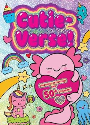 Cover for Editors Of Silver Dolphin Books · Jumbo Foil Coloring Book: Cutie-Verse (Buch) (2024)