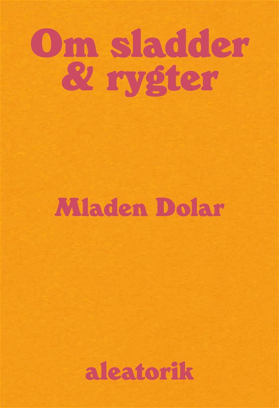 Cover for Mladen Dolar · Om sladder og rygter (Sewn Spine Book) [1. wydanie] (2024)