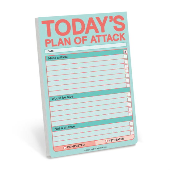 Cover for Knock Knock · Knock Knock Today’s Plan of Attack Great Big Stickies (Print) [Pastel edition] (2025)