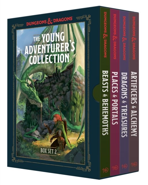 Cover for Jim Zub · The Young Adventurer's Collection Box Set 2 (Dungeons &amp; Dragons 4-Book Boxed Set): Beasts &amp; Behemoths, Dragons &amp; Treasures, Places &amp; Portals, Artificers &amp; Alchemy (Taschenbuch) (2024)