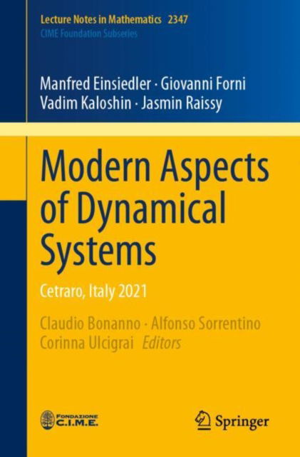 Cover for Manfred Einsiedler · Modern Aspects of Dynamical Systems: Cetraro, Italy 2021 - C.I.M.E. Foundation Subseries (Paperback Bog) [2024 edition] (2024)