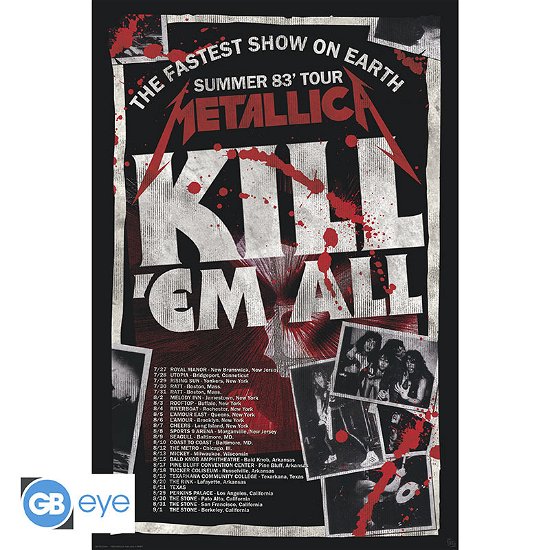 Cover for Metallica: GB Eye · METALLICA - Poster Maxi 91.5x61 - KillEm All 83 T (Tilbehør)