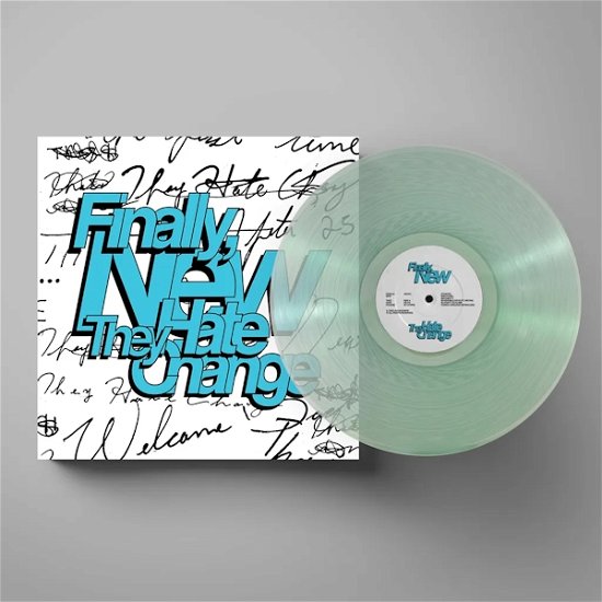 Cover for They Hate Change · Finally New (LP) [Coloured &amp; Signed Vinyl edition]