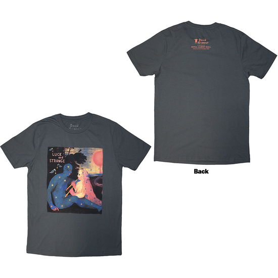 Cover for David Gilmour · David Gilmour Unisex T-Shirt: Luck &amp; Strange London 2 (Grey) (Back Print &amp; Ex-Tour) (T-shirt) [size L]