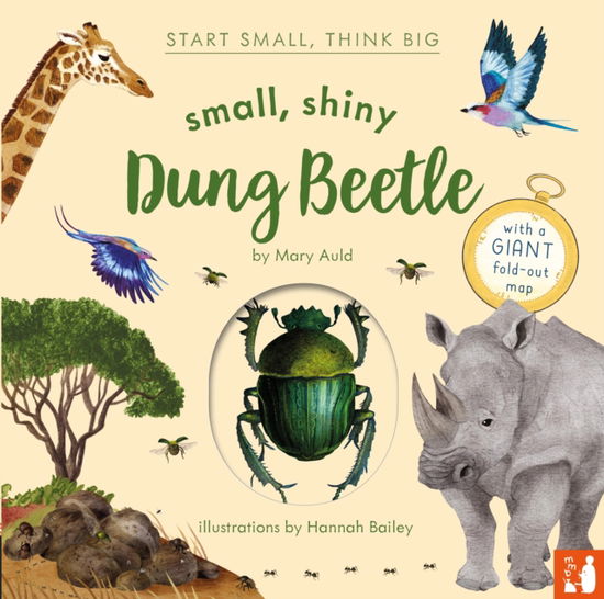Cover for Mary Auld · Small, Shiny Dung Beetle: A fact-filled picture book about the life cycle of dung beetles with a large fold-out map (ages 4 to 8) - Start Small, Think Big (Hardcover Book) (2025)