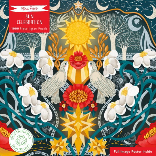 Cover for Adult Sustainable Jigsaw Puzzle Nina Pace: Sun Celebration: 1000-pieces. Ethical, Sustainable, Earth-friendly - 1000-piece Sustainable Jigsaws (GAME) (2025)