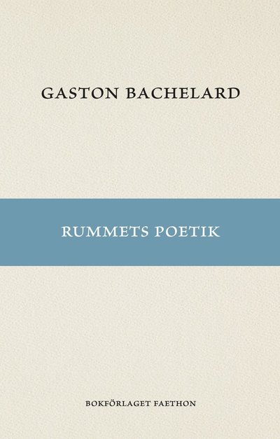 Cover for Gaston Bachelard · Rummets poetik (Paperback Book) (2024)