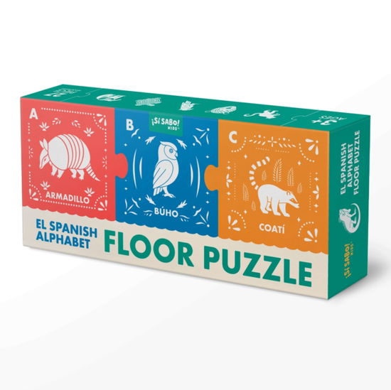 Cover for Mike Alfaro · El Spanish Alphabet Jumbo Floor Puzzle: Papel-Picado Inspired 27-Piece ABC Jigsaw Puzzle - Si Sabo Kids (SPIL) [Bilingual edition] (2025)
