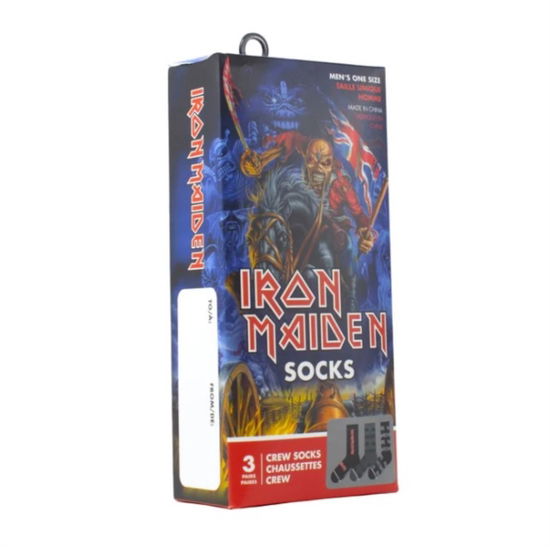 Cover for Iron Maiden · Iron Maiden Socks 3 Pack In Gift Box (One Size) (Bekleidung) (2024)