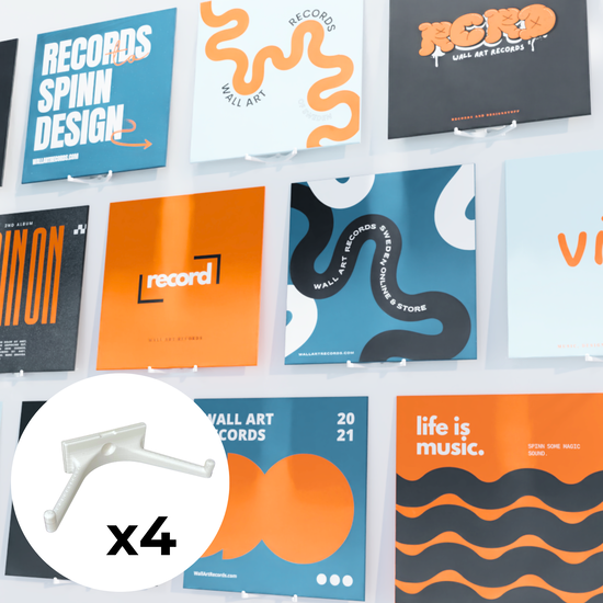 Cover for WALL ART RECORDS · The Record Holder - NEW 2025 Version (Vinyl Mount) [White 4-pack edition] (2025)