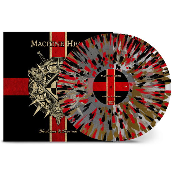 Cover for Machine Head · Bloodstone &amp; Diamonds (LP) [10th Anniversary Black &amp; Red Splatter Vinyl edition] (2024)