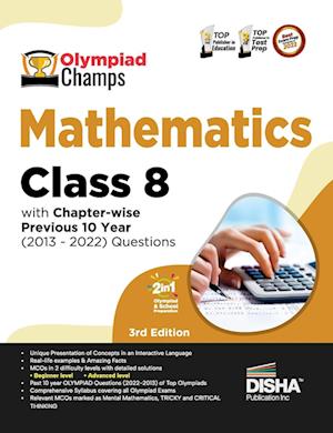 Cover for Disha Experts · Olympiad Champs Mathematics Class 8 with Chapter-Wise Previous 10 Year (2013 - 2022) Questions Complete Prep Guide with Theory, Pyqs, Past &amp; Practice Exercise (Paperback Book) [5 Revised edition] (2023)