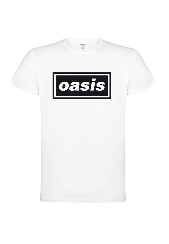 Cover for Oasis · Decca Logo (White) (T-shirt) [size XL] (2025)